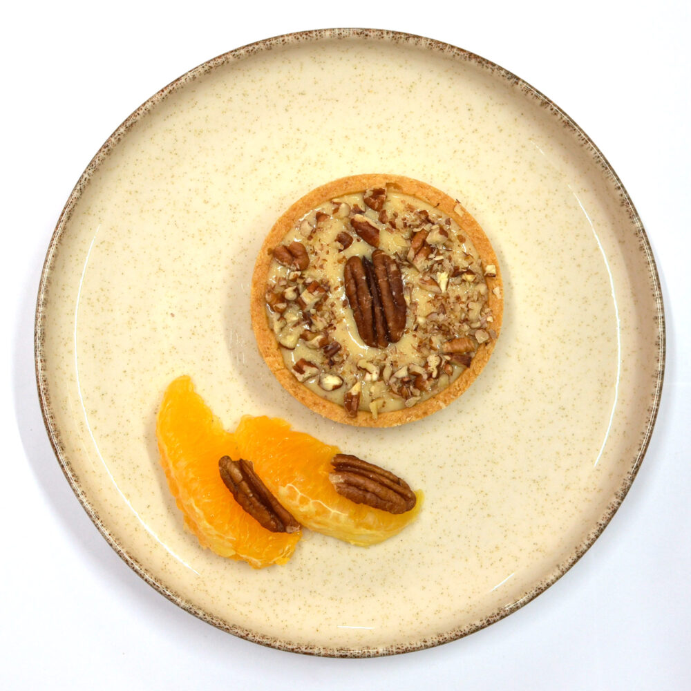 tarta cu portocala si nuca pecan